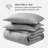 Bare Home Heathered Comforter Set - Ultra-Soft - Goose Down Alternative - All Season Warmth-72191303-72191300