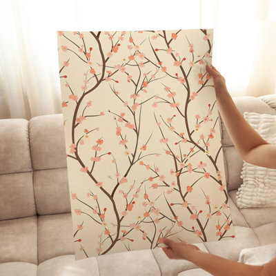 «Botanical Sakura Cherry Blossom Tree III», reproduction d'art asiatique sans cadre