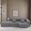 Canapé modulaire en forme de L 105,5 po Boneless, ensemble de canapé de plancher en velours côtelé minimaliste, canapé convertible en mousse compressée avec nuage pour le salon, combinaison gratuite de 3 PC, aucun assemblage requis