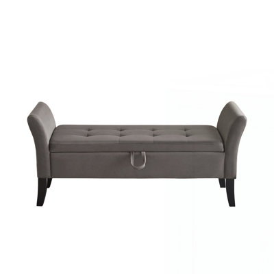 51.5" Bed Bench with Storage Velvet