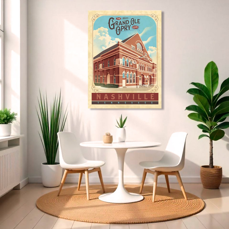 Grand Ole Opry - Nashville par Dorothea Taylor - impression sur toile tendue, H 20 po x l 16 po x P 1,5 po