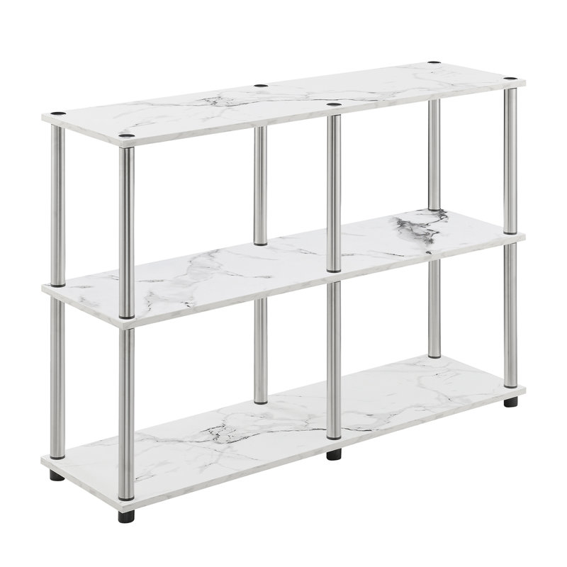 Edwin 42'' Console Table, White Marble