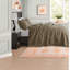Reversible Cotton Bedding Sets, Mocha, Cottage Style For Comfort