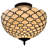 Jackqueline Glass Semi Flush Mount
