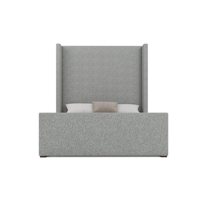 Aylet Luxe Footboard High Bed, Queen, Boucle Oyster