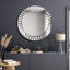 Miroir mural rond en biseau moderne Meira