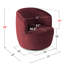 Petit fauteuil d'appoint pivotant en velours de 27 po de largeur (ensemble de 2)-125354360