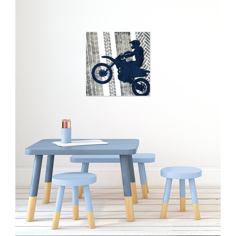 «Juvenile Motocross Motocross 3», art sur toile, H 24 po x l 24 po x P 1,5 po