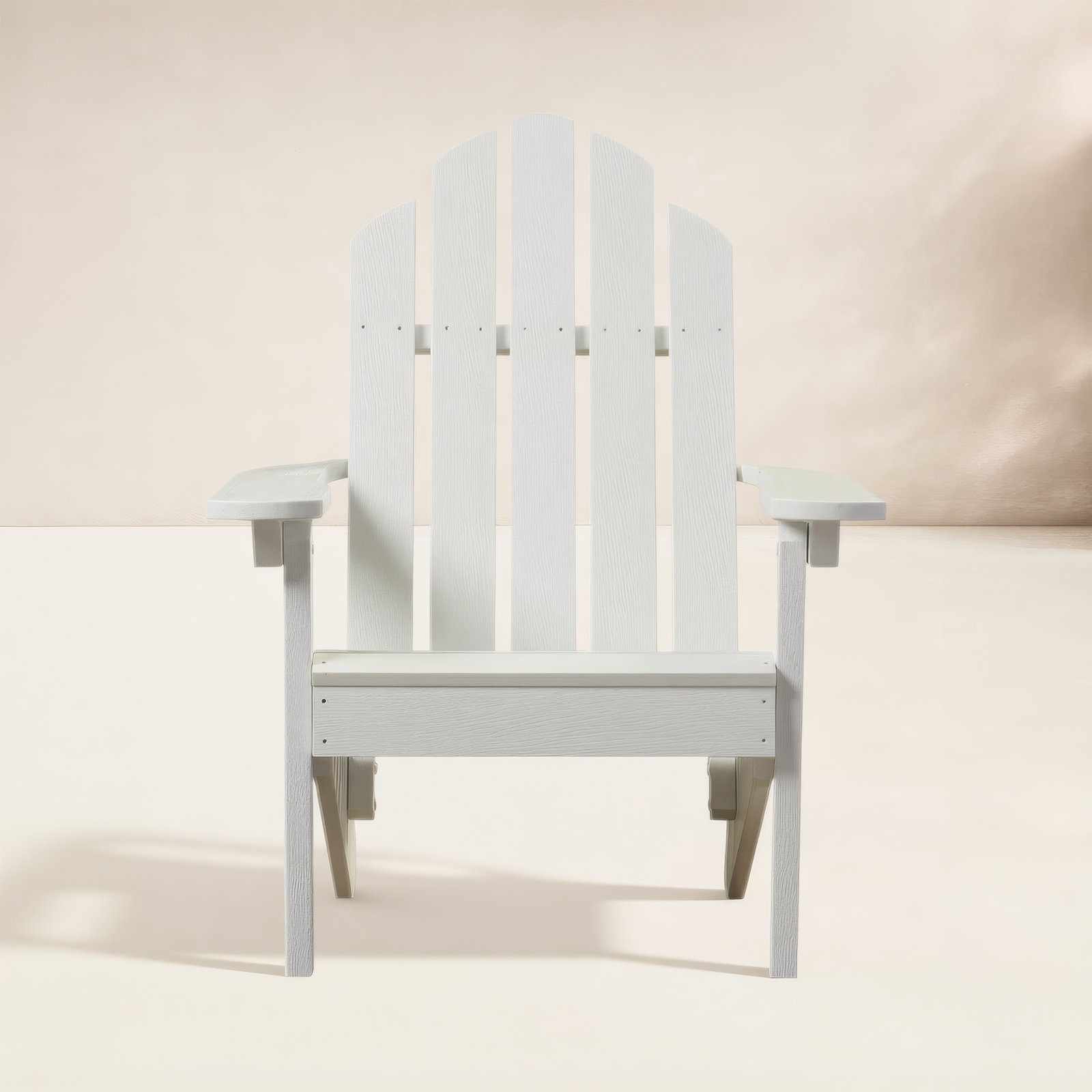 Leighton Foldable Outdoor Adirondack Set, White