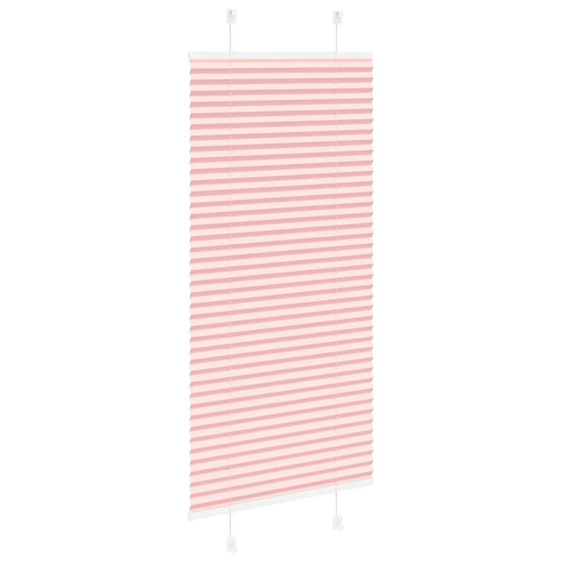 Room Darkening Pleated Shade, 60cmW x 100cmL, Pink