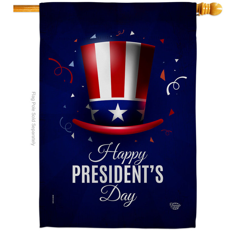 Drapeau de maison 40 po x 28 po en polyester Happy Face's Day