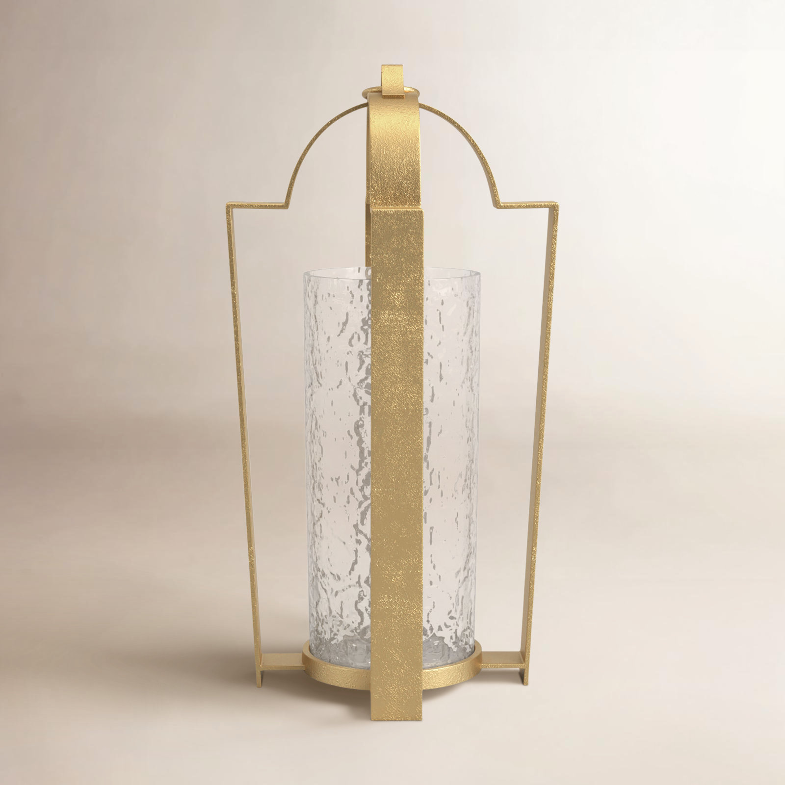 Brass Hurricane Candle Holder