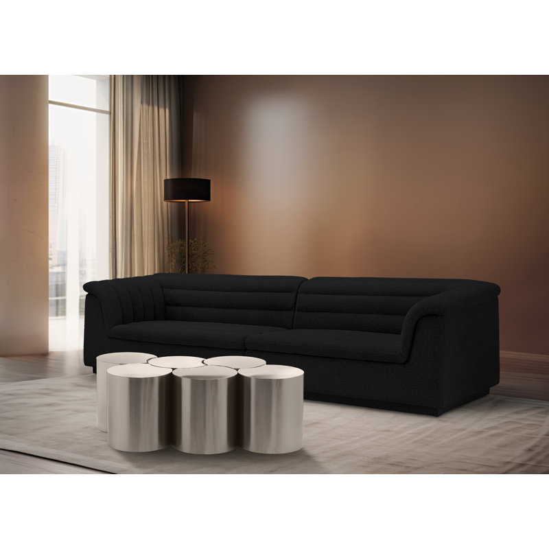 Ensemble de 6 tables de groupage Hylie Drum, Argent