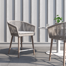 Boyd Wood Outdoor Dining Armchair with Cushion
