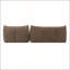 141.5inch Modular Double Caterpillar Sofa, Togo Style, Fine Corduroy Fabric Beanbag Couch for Cozy Living and Relaxation, Brown