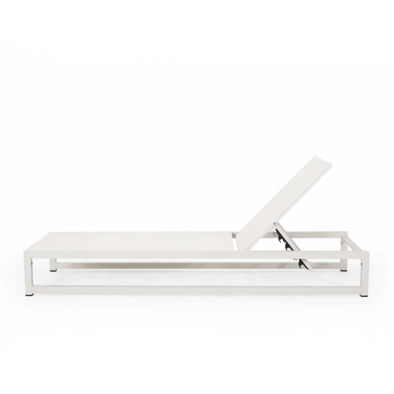 Chaise longue, 1, Blanc