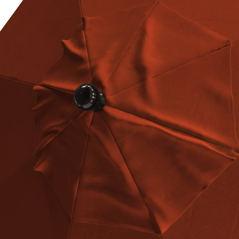 Parasol de marché octogonal 9 pi Ilsa, Toile Brick Performance