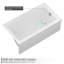60" x 32" Rectangluar Alcove / Tile In Soaking Acrylic Bathtub with Drain