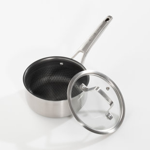 Hex Guard Non-Stick Stainless Steel Saucepan