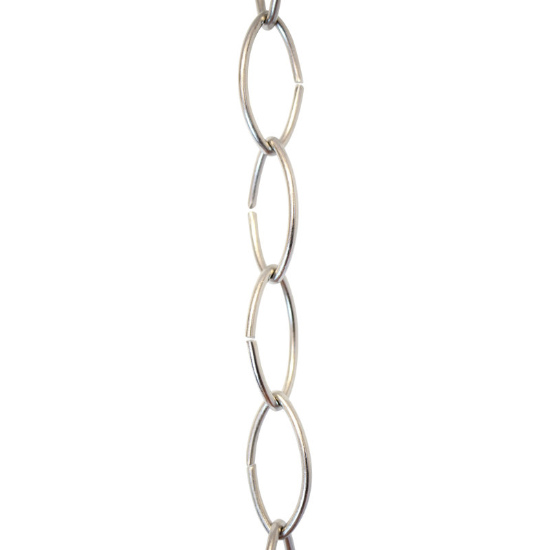 Grand lustre décoratif, Nickel poli, H 36 po x l 0,87 po x P 0,13 po