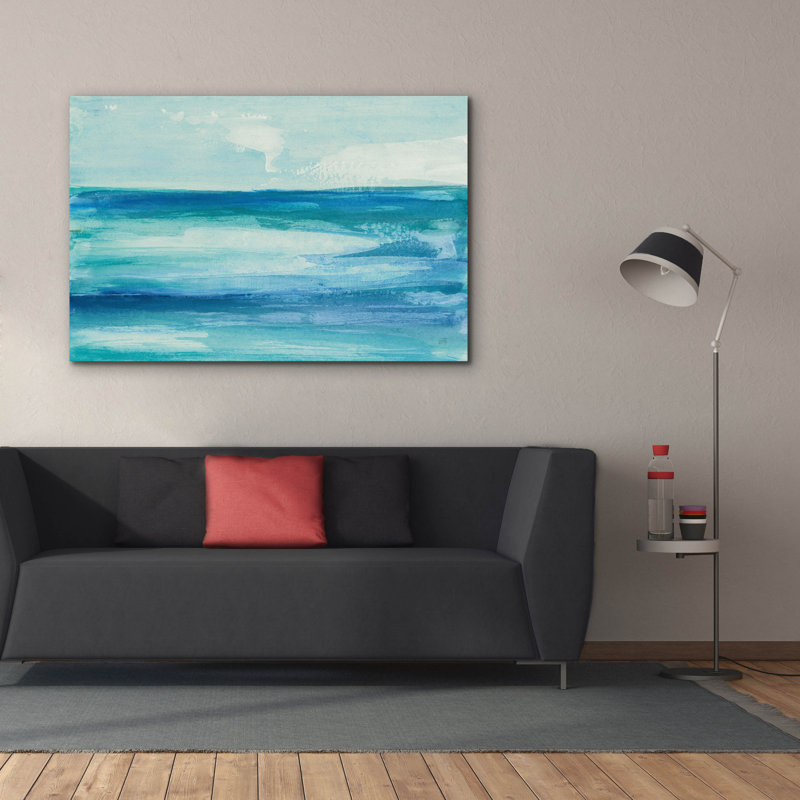 Toile épique Graffiti «Seascape 1» par Chris Paschke, 60 po x 40 po