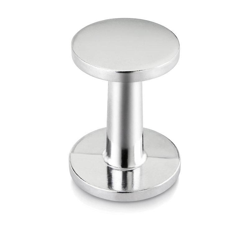 Heavyweight Dual-Sided Silver Aluminum Espresso Tamper