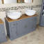 Bowdin 1230mm Double Bathroom Vanity with Vessel Ceramic Basin