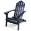 Chaise pliante en bois bleu résistant aux intempéries, l 29,71 po x P 35,5 po, H 36,55 po, créant un confort extérieur