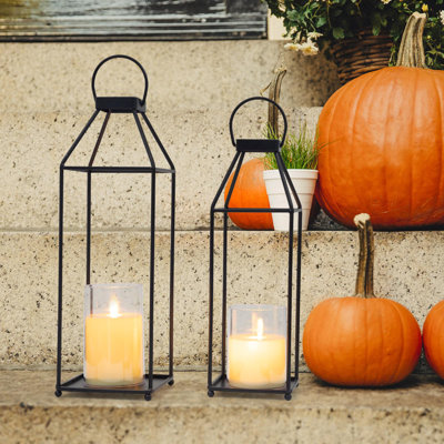 Outdoor Decorative Lanterns, Living Room Decorative Lanterns, Black Metal Lanterns, Front Porch Decorative Lanterns, Indoor Decoration, Candle Lantern