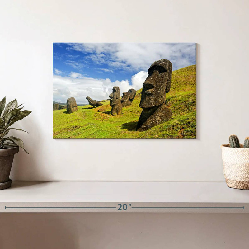Historical Moai, 8" H x 12" W