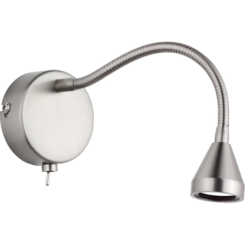 Jent 1-Light Spotlight, Matt brushed nickel