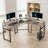 Israa L-Shaped Metal Base Computer Desk with Power Outlet-1709013475