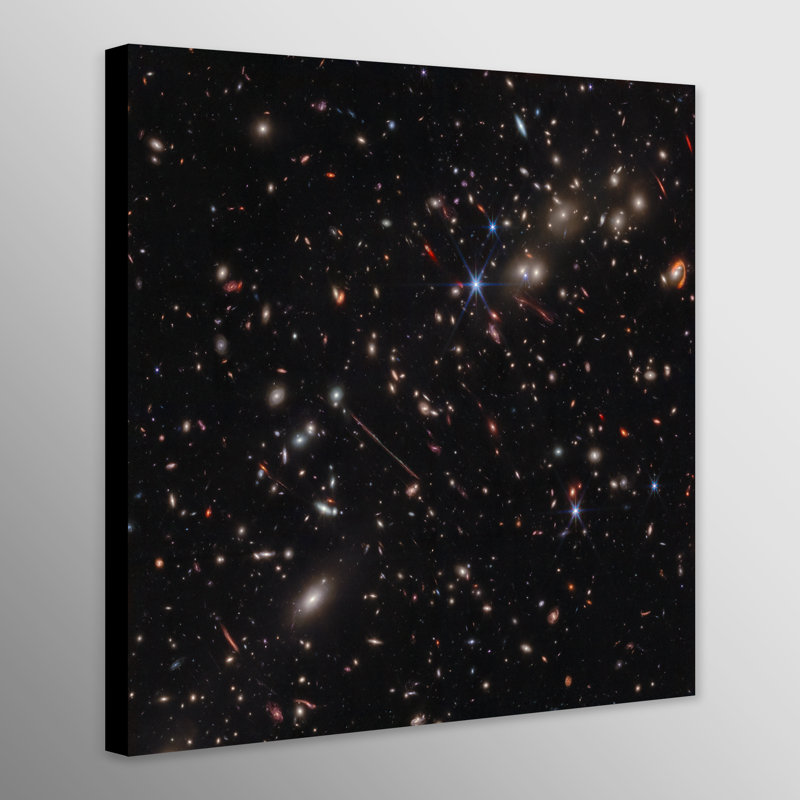 NASA - James Webb Telescope - El Gordo - Print on Canvas, 30cm H x 30cm W x 4cm D