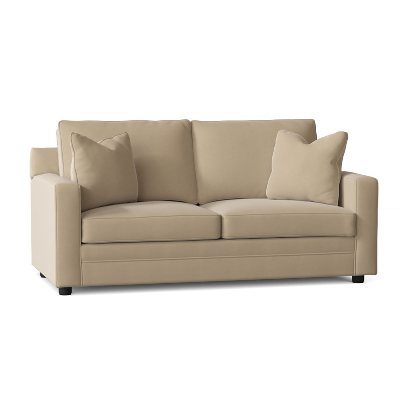 Aukai Upholstered 72'' Sleeper Sofa, Bayou Stone Canvas