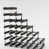 Dark Oak Stained Pine / Galvanised Steel