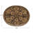 Oval Hand Painted Stoneware Platter With Pattern