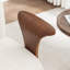 Fauteuil demi-tonneau pivotant avec accoudoirs en bois Kasia-1279450954