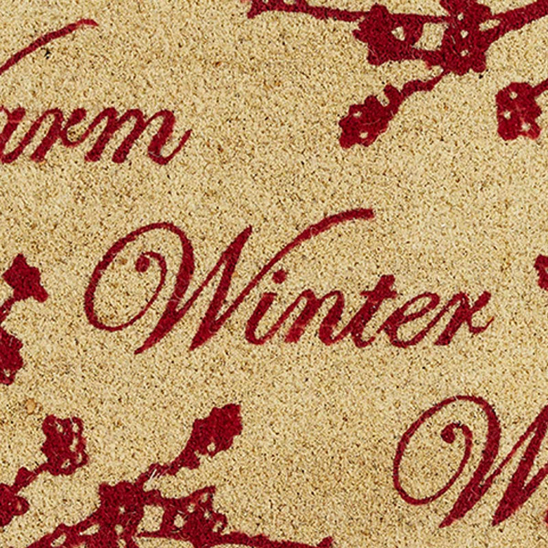 Patricia Heaton Home Berry Elegance Warm Winter Wishes Doormat