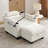 Single Sofa Recliner With Manually Adjustable Backrest, USB Charging Port On The Armrest Side, Phone Stand Included, Hidden Armrest Storage, And A Matching Storage Ottoman-Beige-1530163673
