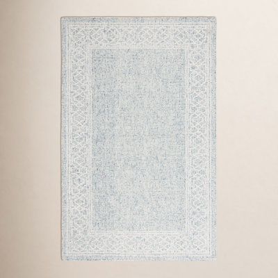 Hand-Tufted Geometric Wool Rug