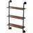 Industrial Pipe Shelf 3 Tier 48x9.84in Wall-Mount for Kitchen Bedroom-1216514486
