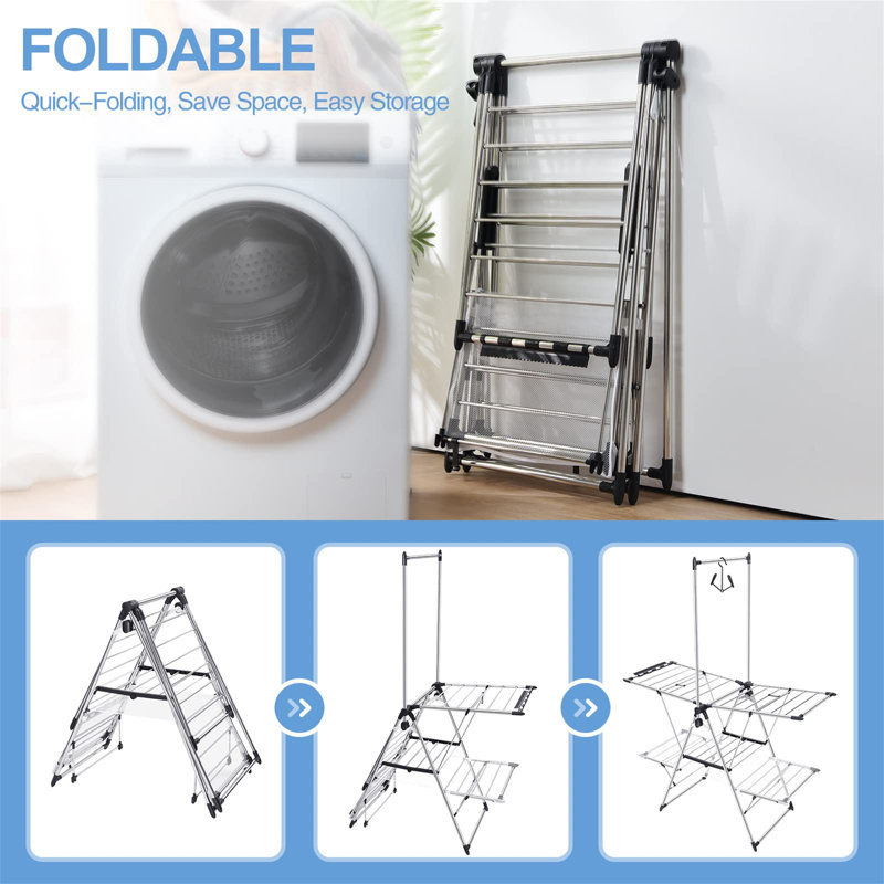 Foldable Gullwing Drying Rack