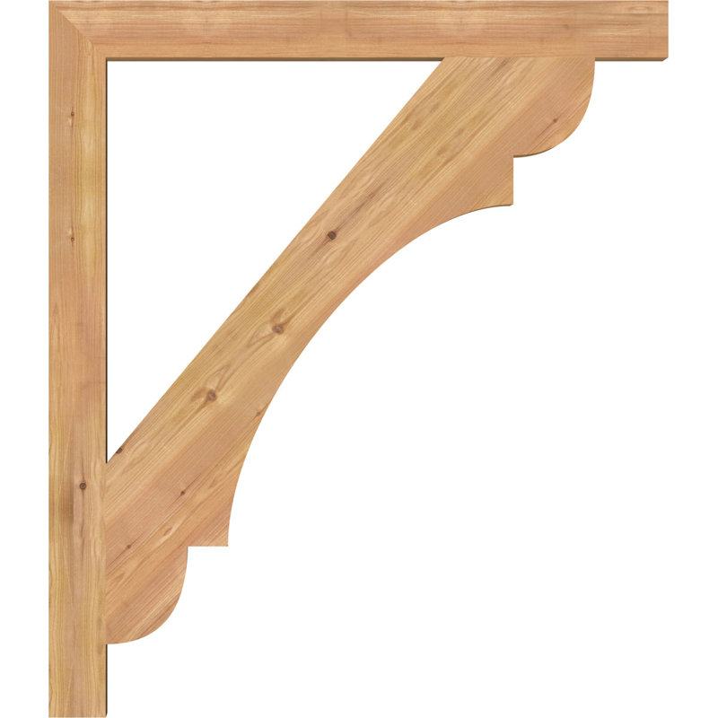 Olympic Block Bracket, 44"H  x 38"D, 3 1/2"W Western Red Cedar (Smooth)