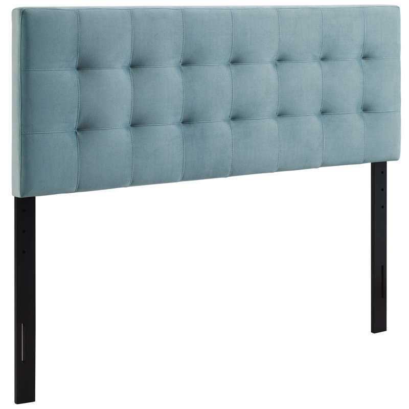 Copper Grove Worishofen Velvet Headboard by Modway, Light Blue, Full