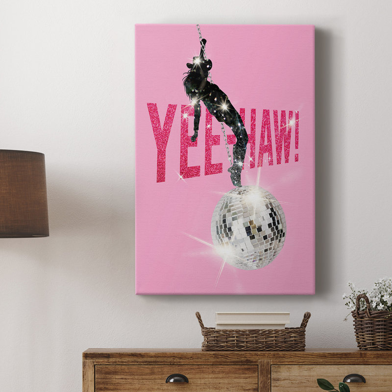 Yeehaw! -Galerie enveloppée Cavas, H 18 po x l 12 po