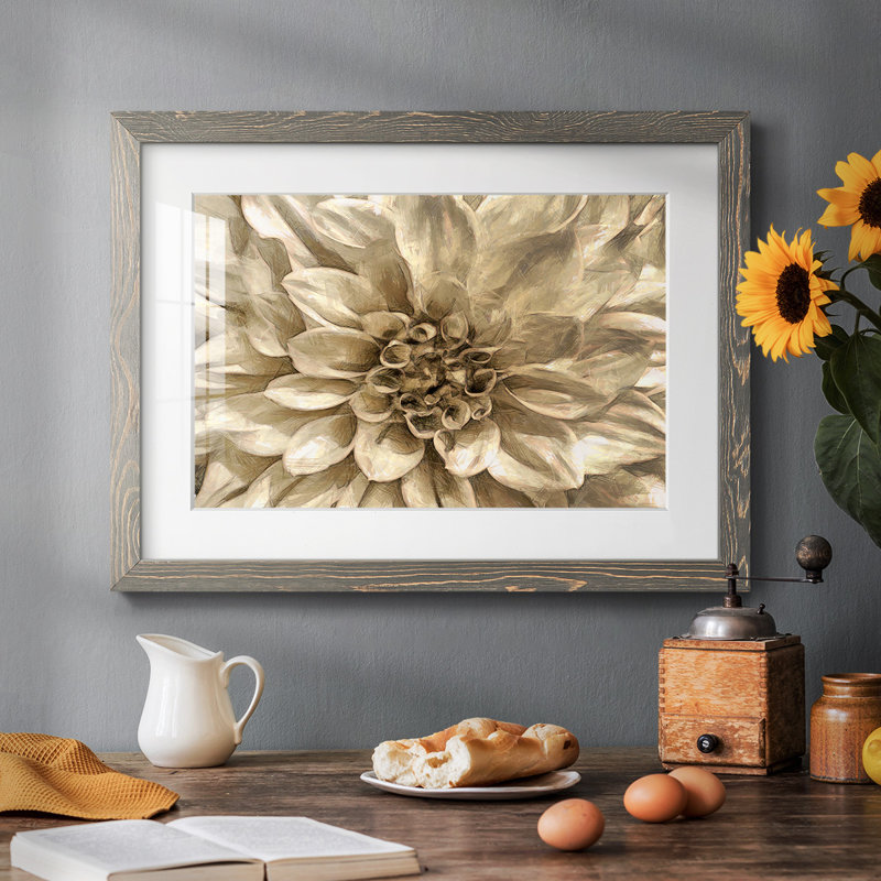 Fleur murale neutre I, H 18 po x l 26 po x P 1,5 po, Gris