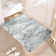 Sarah Modern Abstract Machine Washable Grey Area Rug with Non-Slip Backing