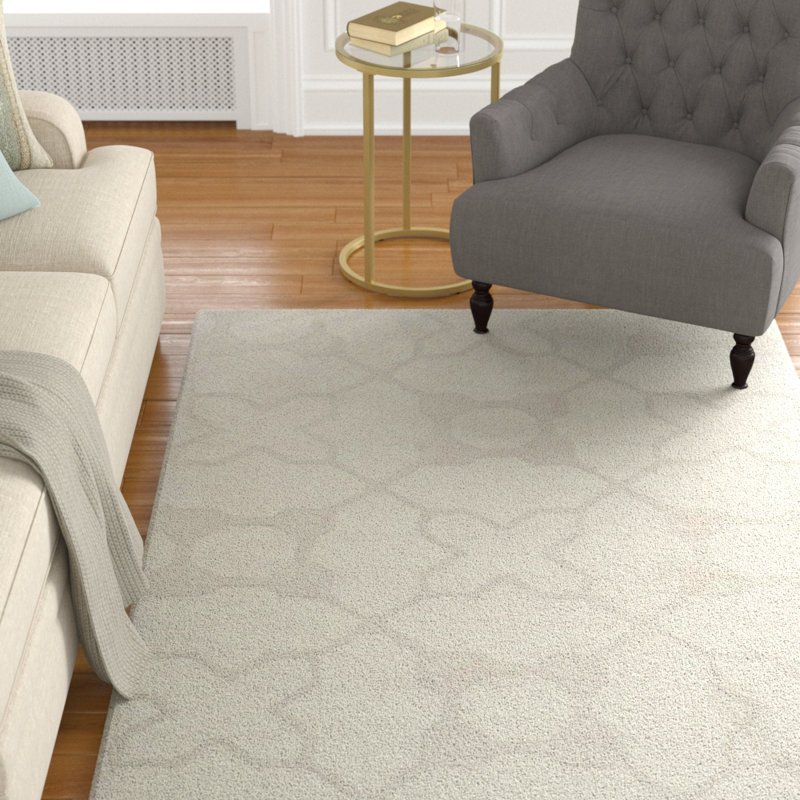 Tapis géométrique en laine tissé à la main Soukup, Rectangle 8 pi 3 po x 11 pi