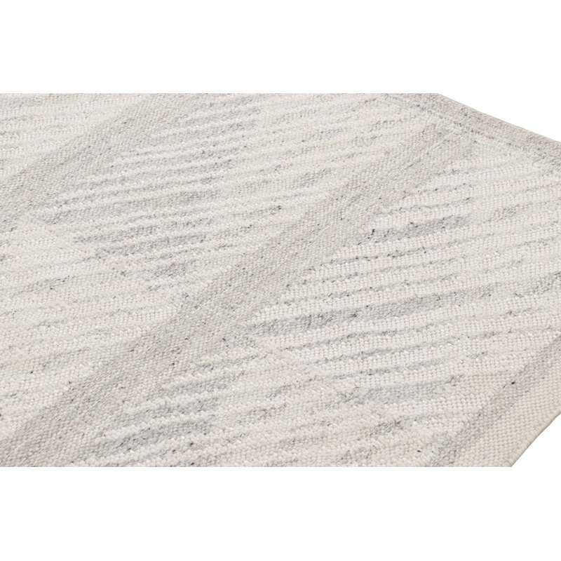 Scandinavian Wool Geometric Area Rug, Rectangle 9' x 12'