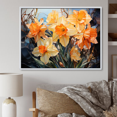 Efflorescence de jonquilles orange